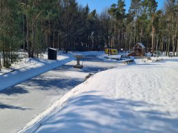 Beschutte ligging doet ijsbaan Bosbad Putten de das om