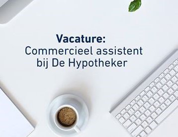 Vacature Junior Commercieel Assistent (16-20 uur)