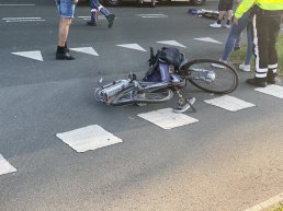 Fietser geschept en raakt zwaar gewond