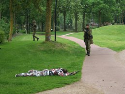 Militaire oefening op grondgebied van Putten