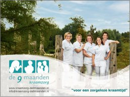 Kraamzorg de 9 maanden is op zoek naar een kraamverzorgende