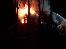 Forse brand aan de Groot Hellerweg