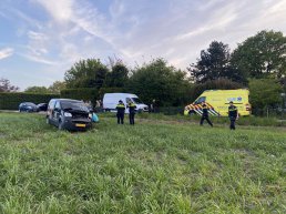 Bestuurder gewond bij aanrijding Houtweg