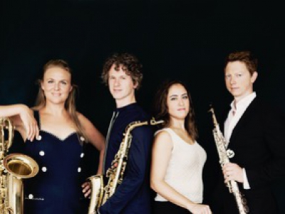 Vertelconcert Saxophone Quartet met schrijver Jan Brokken