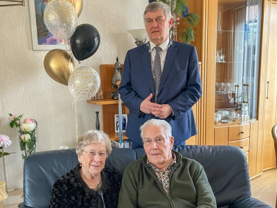 ​Echtpaar Eshuis 65 jaar getrouwd