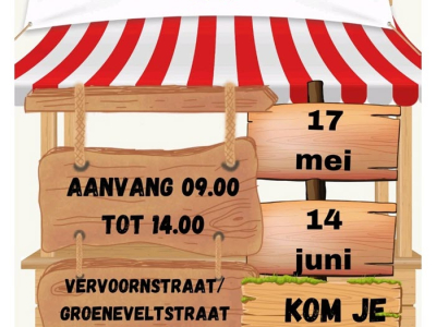 Gezellige rommelmarkt aan de Vervoornstraat