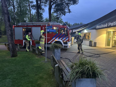 Kleine brand bij Bosbad Putten