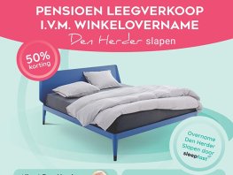 Laatste weken pensioen leegverkoop bij Beddenspecialist den Herder