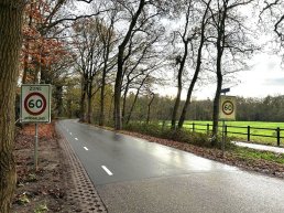Telgterweg, na afronding werkzaamheden, weer open voor verkeer