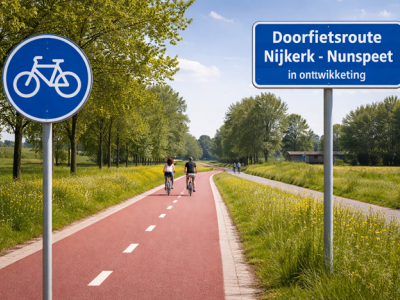 Denk mee over een doorfietsroute tussen Nijkerk en Nunspeet
