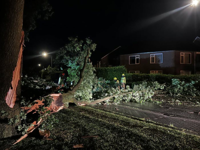 Stormschade houdt Puttense brandweer bezig