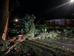 Stormschade houdt Puttense brandweer bezig