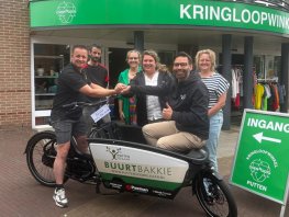 Nieuwe bakfiets dankzij lokale steun