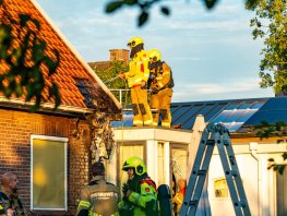 ​Brand in dak van woning aan de Nijkerkerstraat