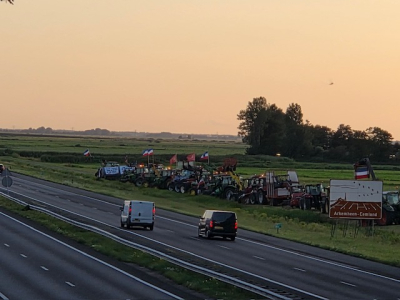 Boerenprotest langs de A28