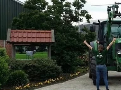 “Ik rekende op tien tractoren, maar het zijn er uiteindelijk dertig geworden!” 