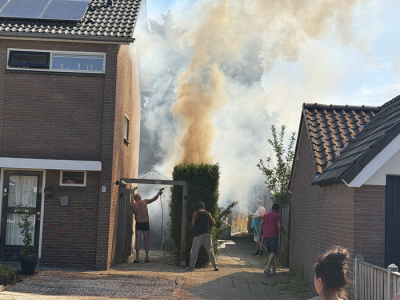  Heg in brand aan Marijkelaan 