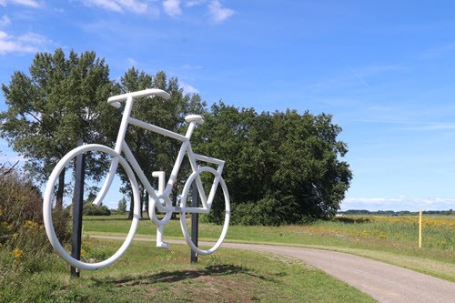 Fiets bij Nulde